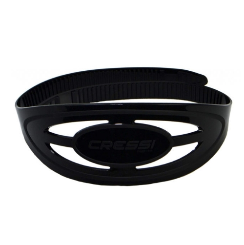 Cressi F1 Silicone Mask Strap | Black - Click Image to Close